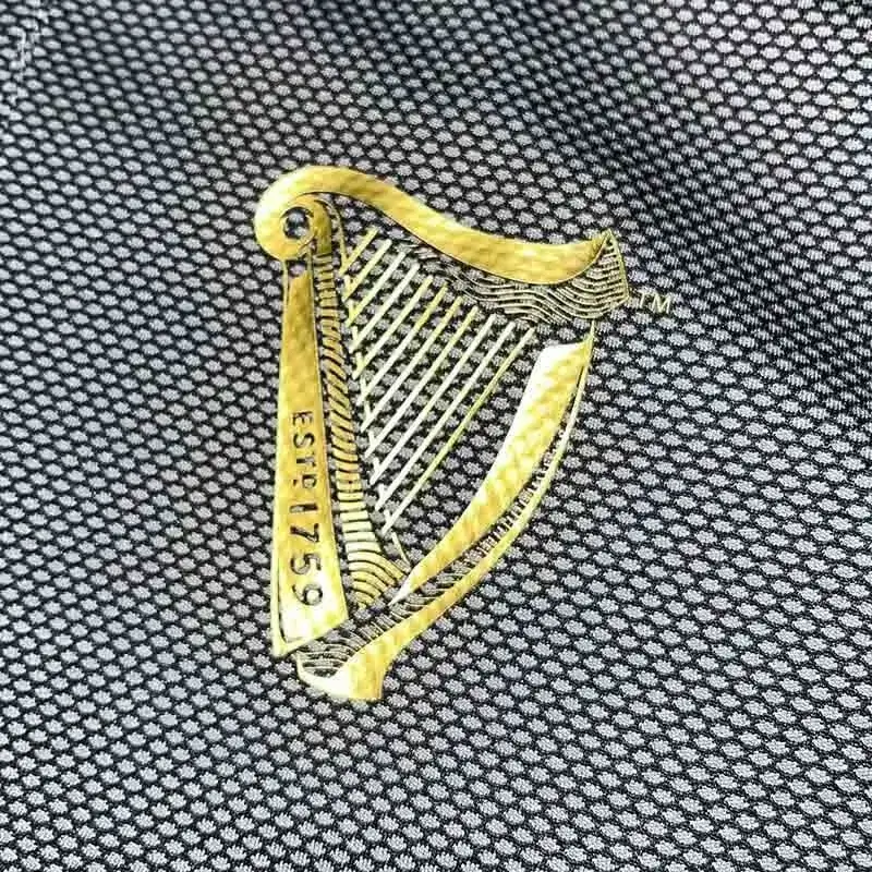 A30041 Men's Guinness Harp Performance Polo Shirt Closeup Design Gaelsong