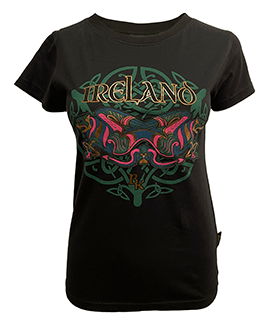 Book Of Kells Mythical Ireland Ladies T-Shirt