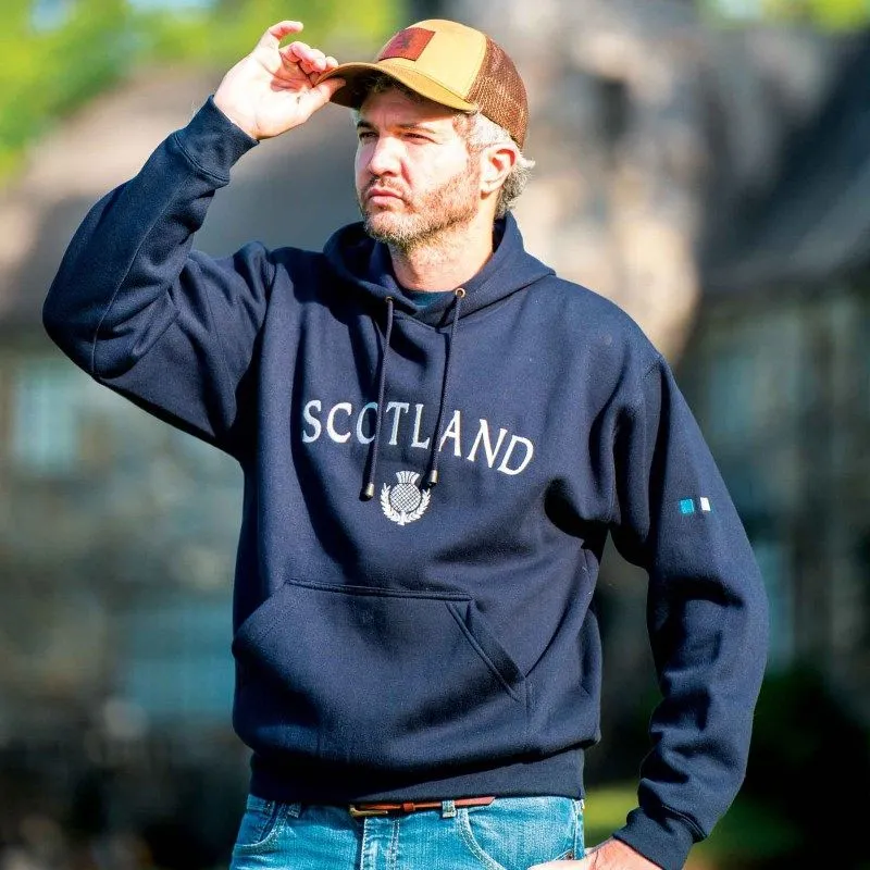 Navy Scotland Thistle Hoodie