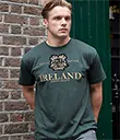 A30057 Celtic Midnight Green Ireland T Shirt Front Lifestyle Gaelsong 