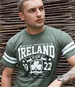 A30058 Moss Green Ireland T Shirt Front Lifestyle Gaelsong 
