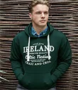 A30065 Bottle Green Ireland Celtic Nation Hoodie Gaelsong Front Lifestyle Gaelsong 