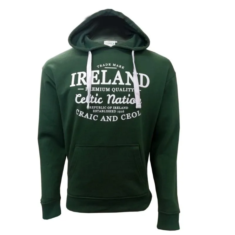 A30065 Bottle Green Ireland Celtic Nation Hoodie Gaelsong 
