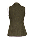 Ladies' Tweed Vest of Wool and Polyester Blend Back Gaelsong