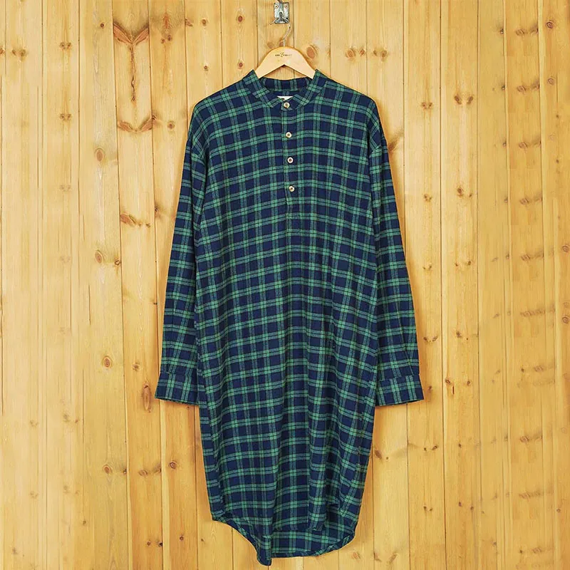 A60131 Scottish Tartan Designed Men's Flannel Nightshirt Studio  Gaelsong