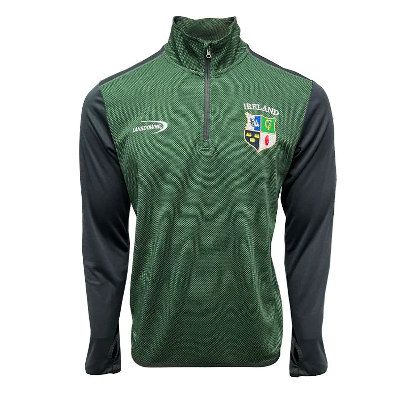 A60140 Provinces of Ireland Zipped Long Sleeve Shirt Studio Gaelsong