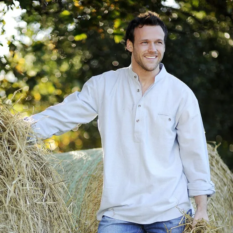  A60154 Grandfather Style Shirt Lightweight Cotton Gaelsong