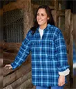 A60155 Women Douglas Clan Tartan Fleece Lined Shirt Lifestyle Gaelsong 