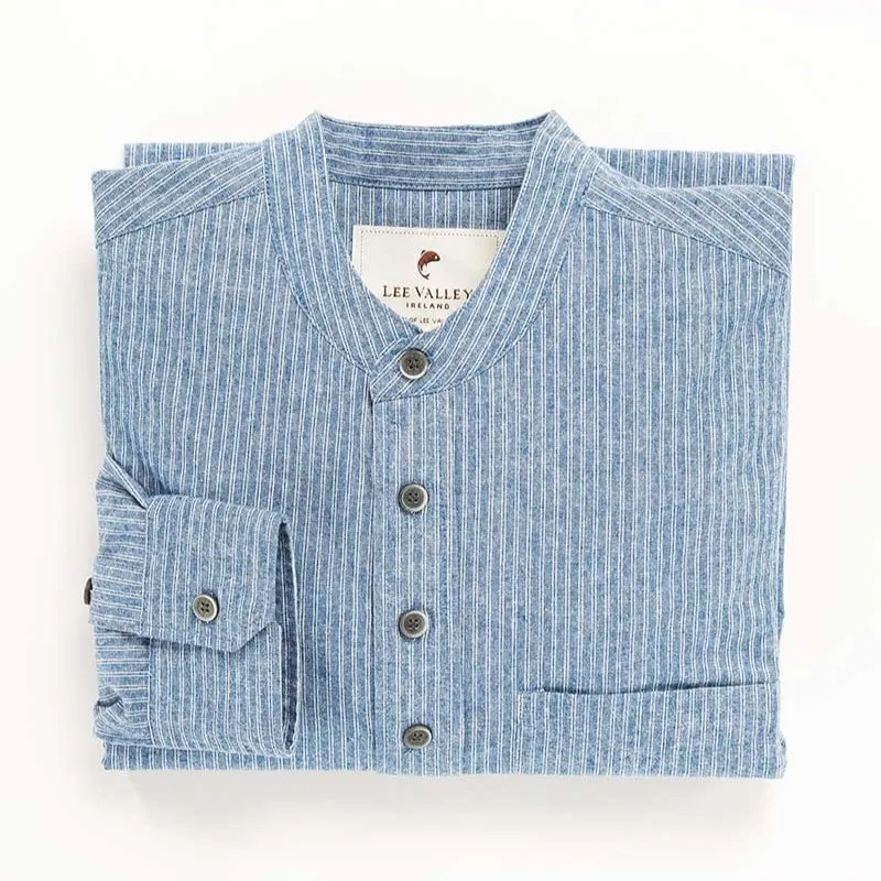 A60156 Women's Vintage Stripe Grandfather Irish Shirt Studio Gaelsong