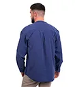 A60168 Cotton Crafted Blue Shirt Back Side Gaelsong 