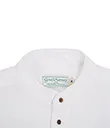A60178 Linen Grandad White Shirt Collarless And Pocket Gaelsong 