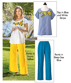 Floral Applique Top