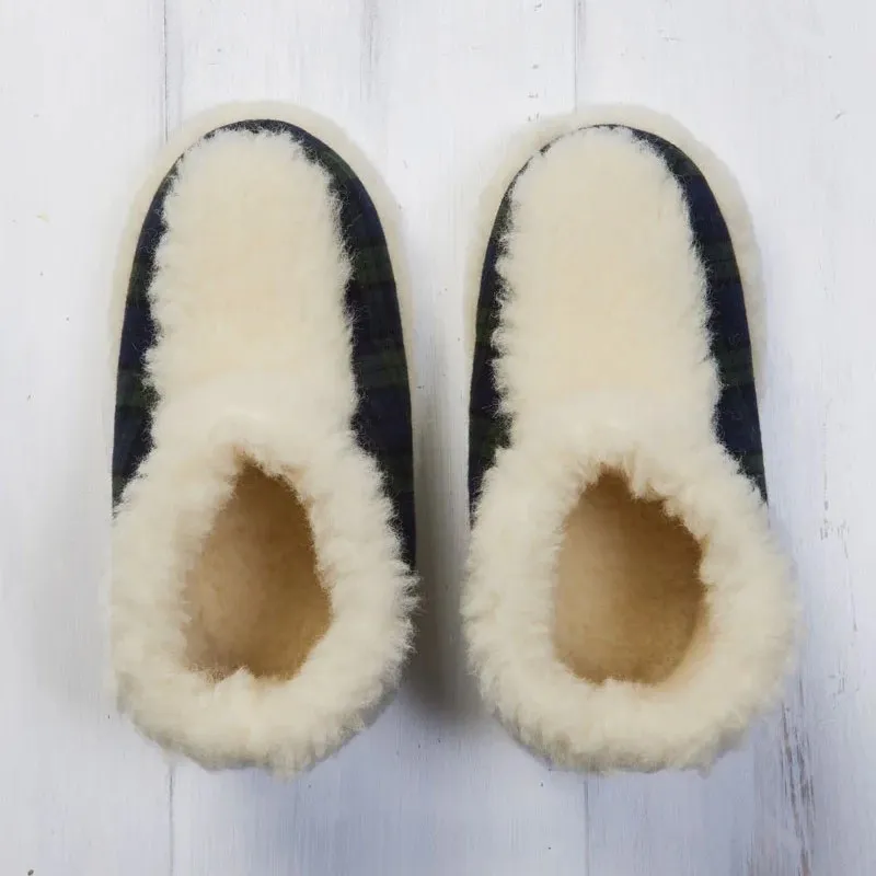 A80006 Green Tartan Slipper Boots Studio Gaelsong