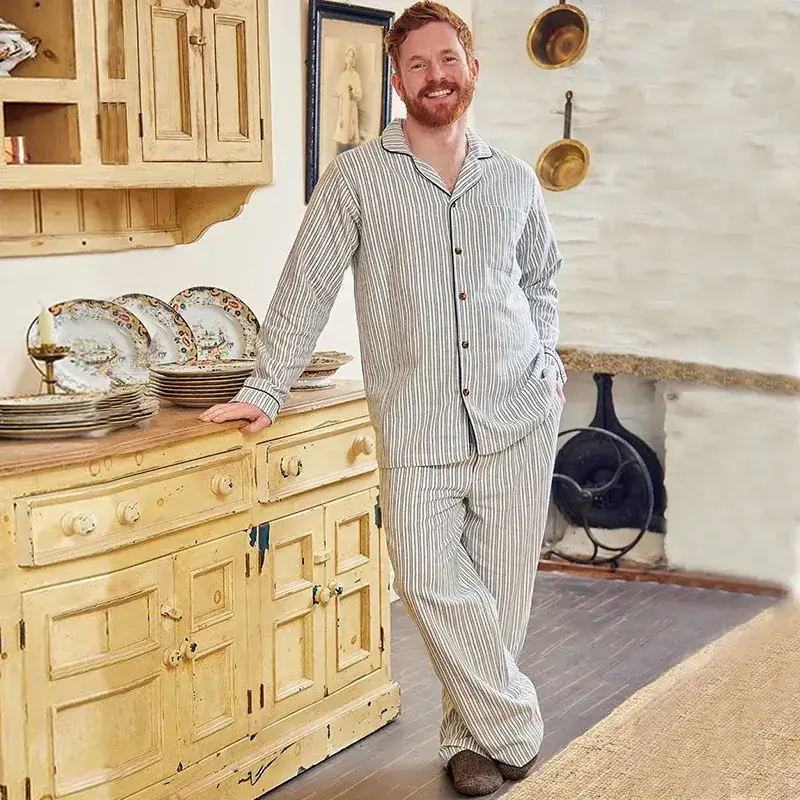 Irish Made Pajamas Sleepwear and Loungewear for Men and Women Plaid Designs