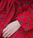 Women's Irish Cotton Flannel Robe-  Royal Stewart Tartan Design