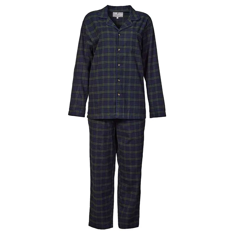 A90051 Supersoft Women's Cotton Pyjama Set in Blackwatch Studio Gaelsong