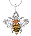 Amber Honeybee Pendant