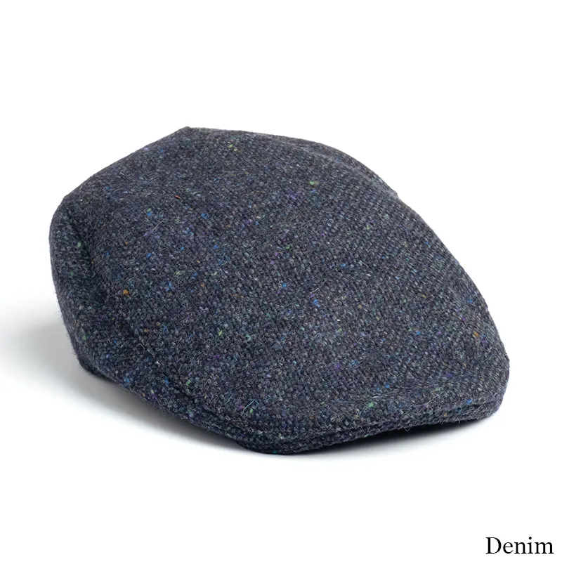 B10078 DENIM Narrow Touring Cap Front View Gaelsong