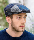 Blue Tweed Patch Cap 1 Gaelsong