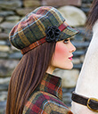 Autumn Countryside Plaid Cap Wool Lifestyle 2 Gaelsong