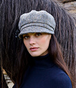 Herringbone Hat with Flower Irish Wool Lifestyle 3 Gaelsong