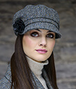 Herringbone Hat with Flower Irish Wool Lifestyle 5 Gaelsong
