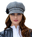 Herringbone Hat with Flower Irish Wool Lifestyle 8 Gaelsong