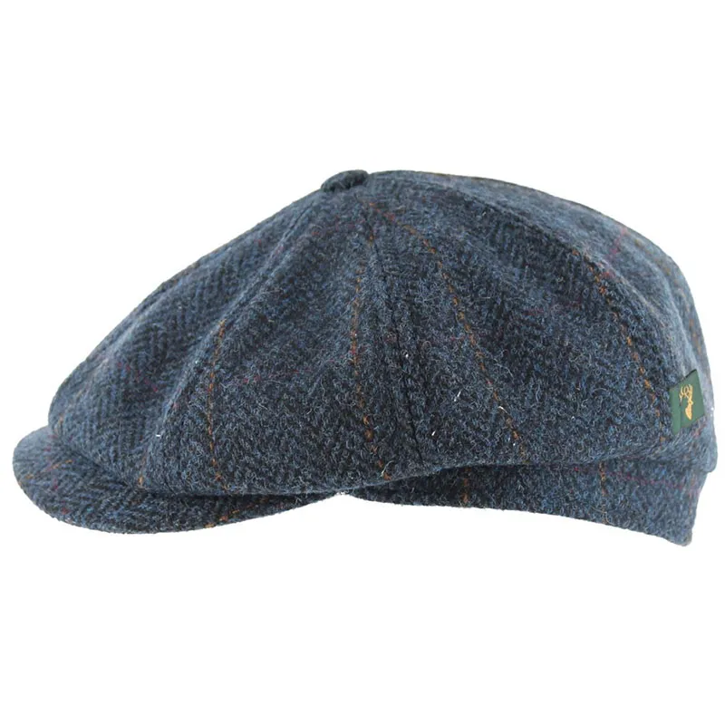 B10138 Blue Colour Button-Top Motoring Cap Studio Gaelsong