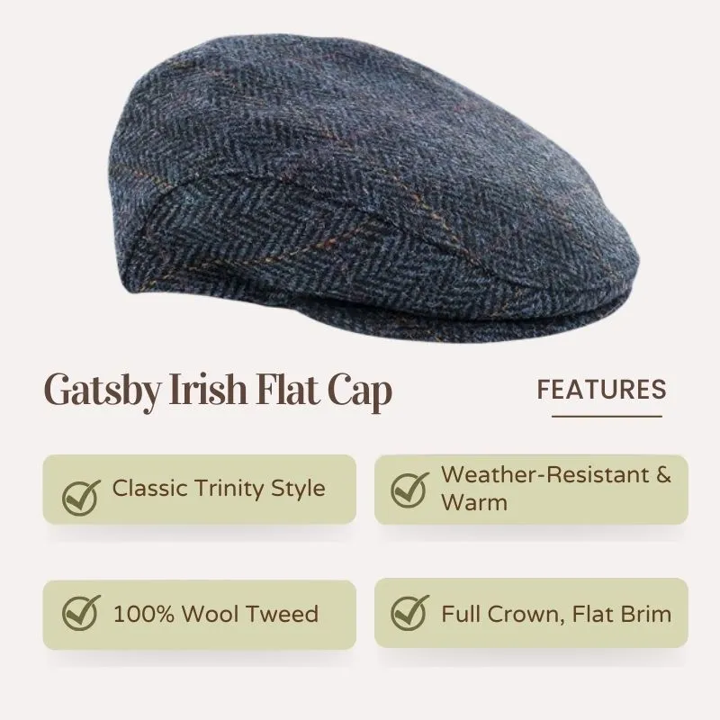 Men's Wool Gatsby Irish Flat Cap