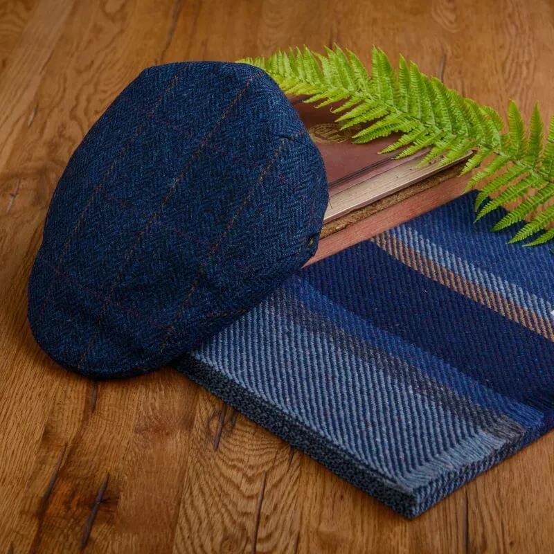 B10143 Irish Fishermans Tweed Wool Trinity Cap Studio Gaelsong