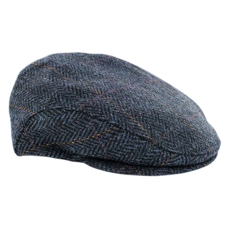 B10143 Irish Fishermans Tweed Wool Trinity Cap Studio Side Gaelsong