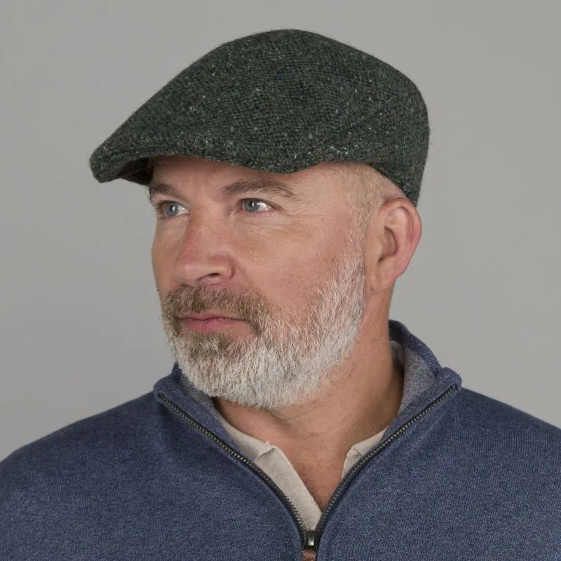 Donegal Tweed Touring Cap-Speckled Green