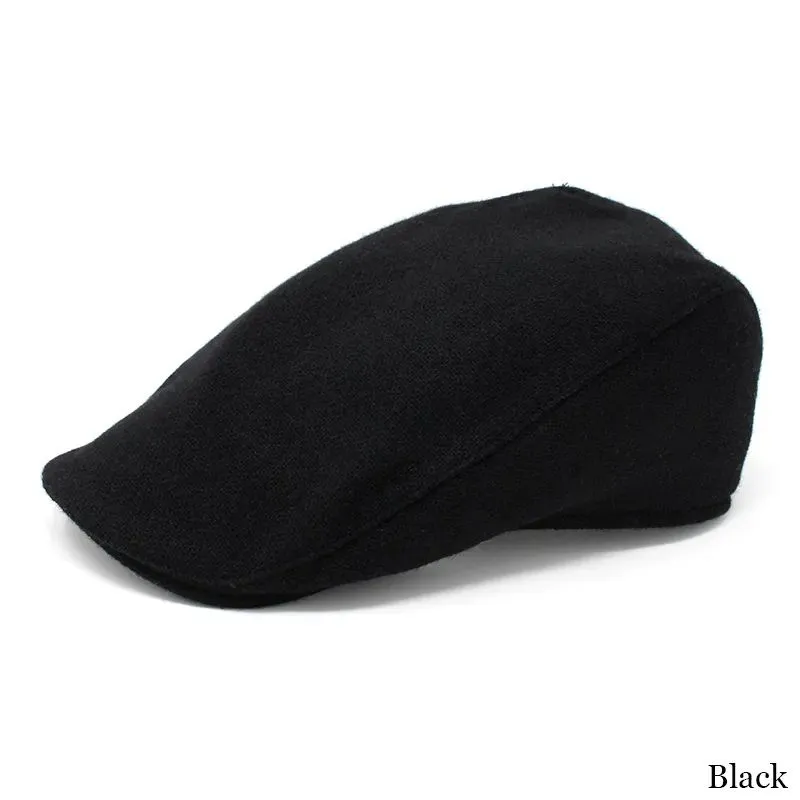 B10165 Gents Irish Tweed Driving Cap Black Gaelsong
