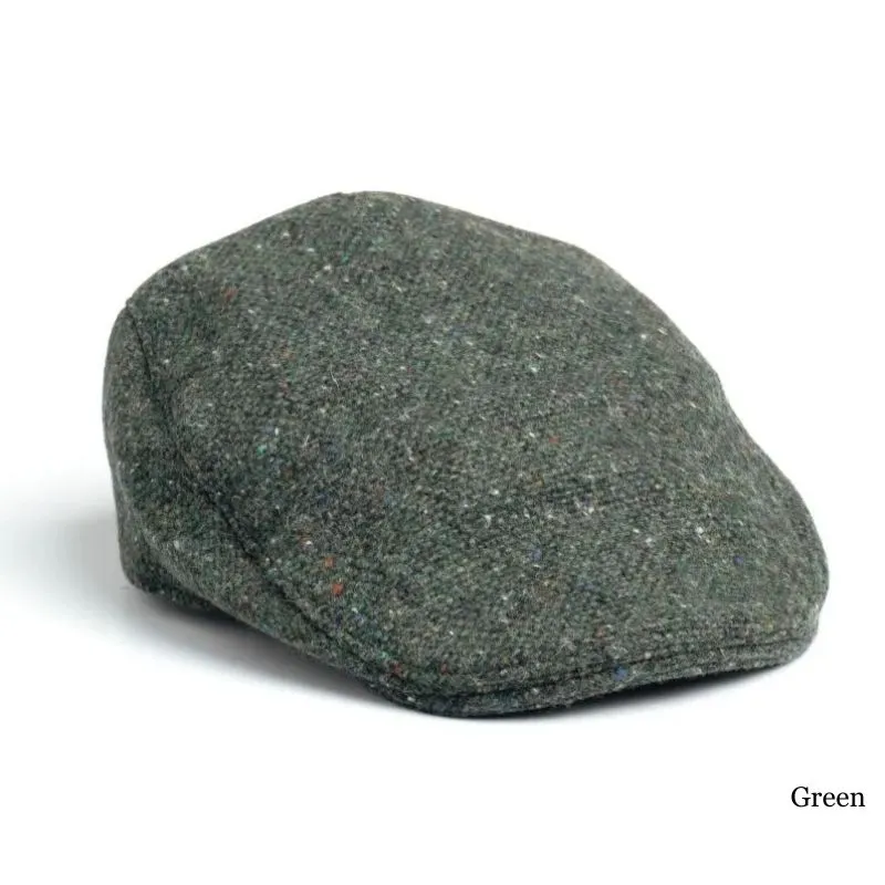 B10165 Gents Irish Tweed Driving Cap Green Gaelsong
