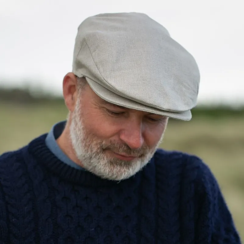 B10167 Light Sand Irish Linen Cap Lifestyle Gaelsong