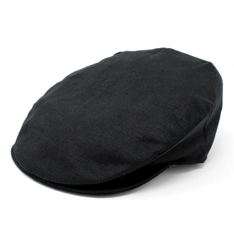 B10170 BLACK Color Irish Linen Cap Studio Gaelsong