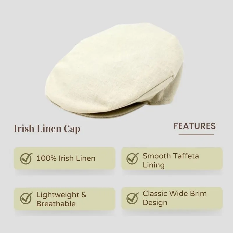 Summer Irish Linen Cap