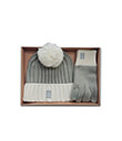 Celtic Knot Hat & Glove Gift Set in Taupe view 1
