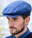 Herringbone Irish Tweed Kerry Cap