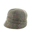 Ladies' Tweed Flapper Hat - Lavender Plaid view 3