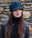Blackwatch Plaid Irish Tweed Newsboy Hat