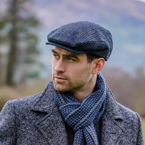 Plaid Irish Tweed Trinity Cap | Gaelsong