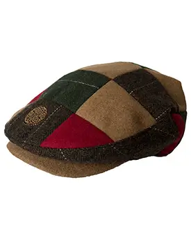 Traditional Tweed Patchwork Irish Flat Cap