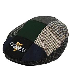 Embroidered Guinness Patchwork Flat Cap