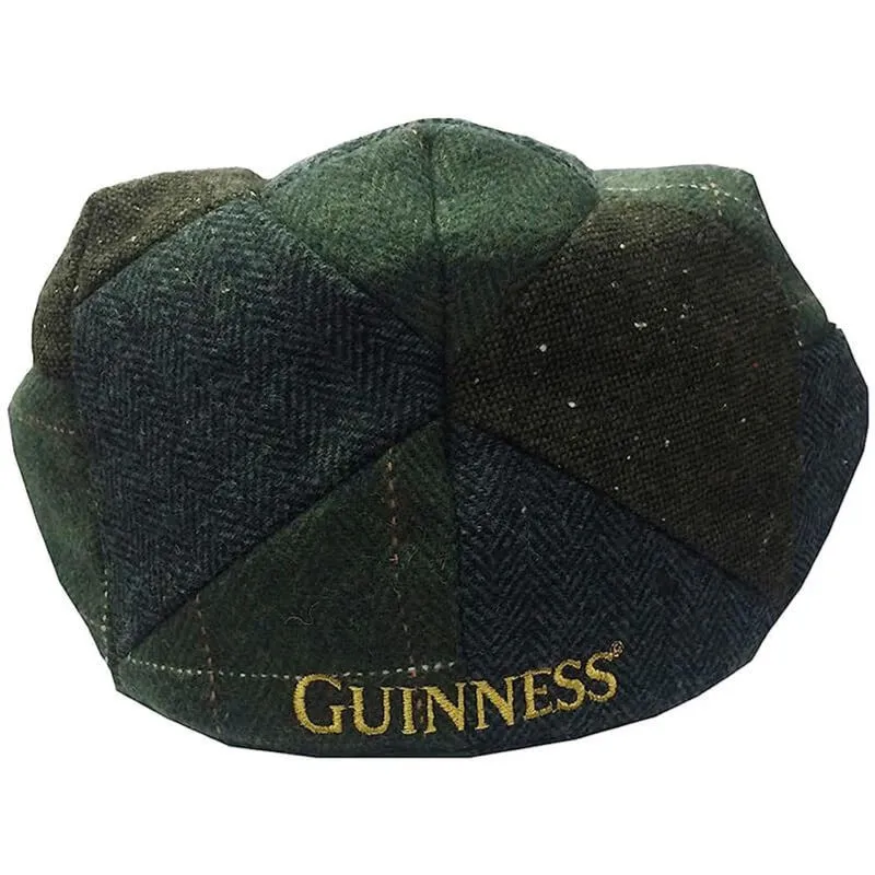 B10237 Guinness Patchwork Flat Cap in Green Back Side Gaeslong 