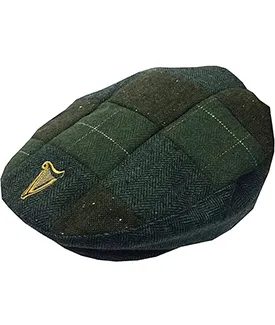 Guinness Patchwork Flat Cap in Green