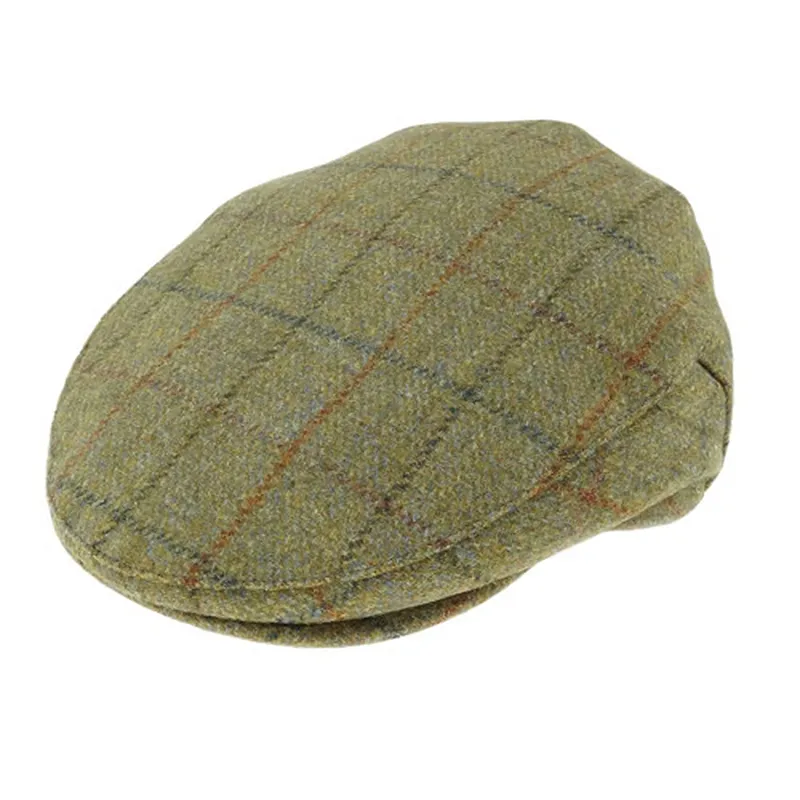 Men's Wool Irish Flat Cap - Colorful Check | Gaelsong