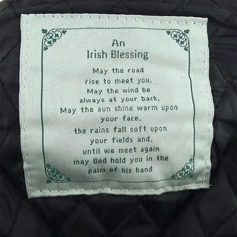 B10259 Unique Irish Patchwork Flat Cap - Brown Inside Poem Gaelsong