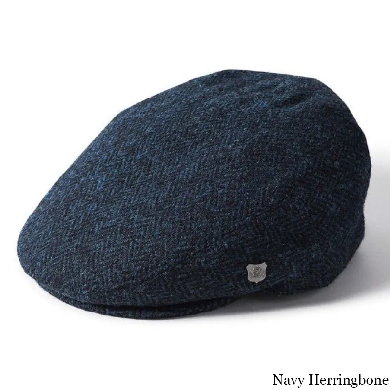 B10269 NAVY HRB Colour Handmade Men's Harris Tweed Flat Cap Gaelsong