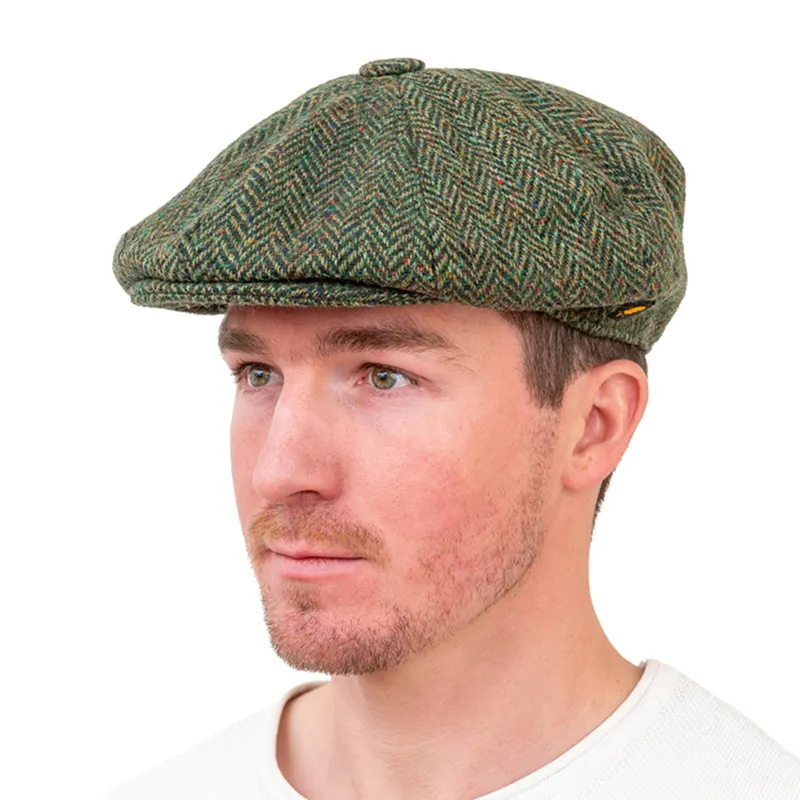 Donegal Gatsby Newsboy Cap in Green Gaelsong